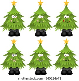 Christmas tree with feature a different expression
