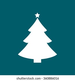 Christmas Tree Flat Icon