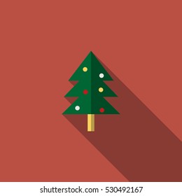 Christmas Tree Flat Icon