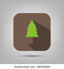 christmas tree flat icon