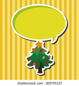 Christmas tree flat icon elements background,eps10