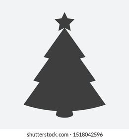 Christmas tree flat icon, Remarkable