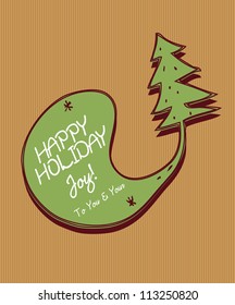 Christmas tree in form of speech dialog