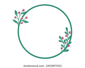 Christmas Tree Frame Background Illustration