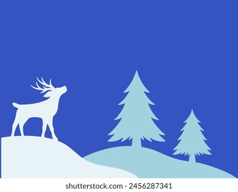 Christmas Tree Frame Background Illustration