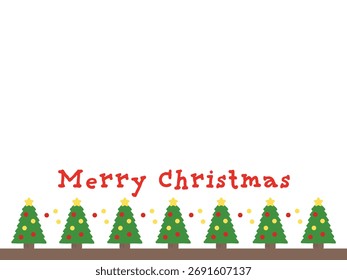 Material de ilustração de moldura de árvore de Natal