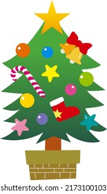 A Christmas tree with a lot of fun