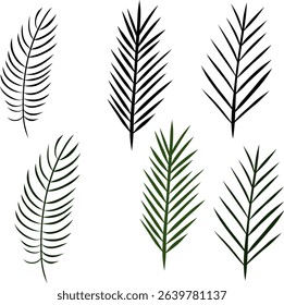 Christmas tree garlands isolated on transparent background. Vector graphic line ink illustration. for holiday banners, party posters, cards, headers.
