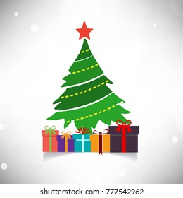 Christmas tree and gift boxes