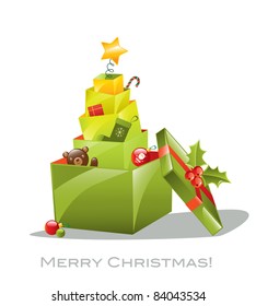 christmas tree gift boxes