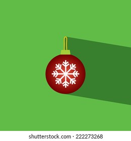 christmas tree gift flat icon  vector illustration eps10