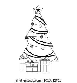 Christmas tree with gifts