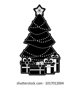 Christmas tree with gifts