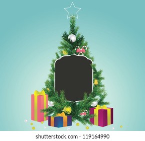 Christmas tree with gifts