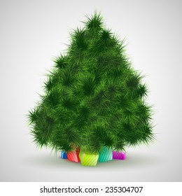 Christmas tree with gifts