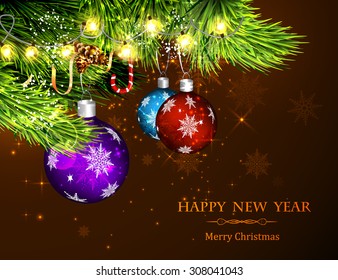 Christmas tree and gifts