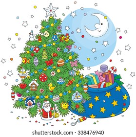 Christmas tree and gifts