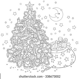 Christmas tree and gifts