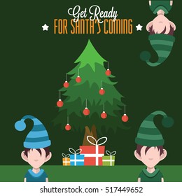Christmas tree with gifts,