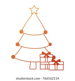christmas tree with gifts