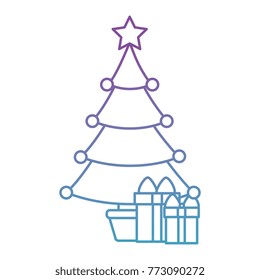 christmas tree with gifts