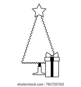 christmas tree with gifts