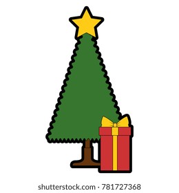 christmas tree with gifts