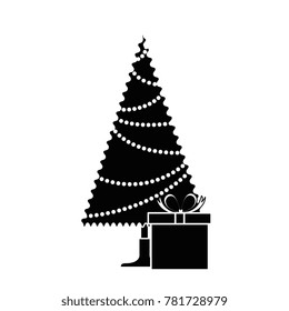 christmas tree with gifts