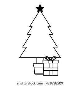 christmas tree with gifts