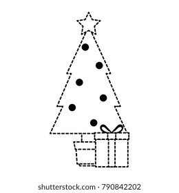 christmas tree with gifts