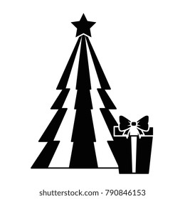christmas tree with gifts
