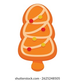 Christmas tree gingerbread cookie decorating for winter holidays