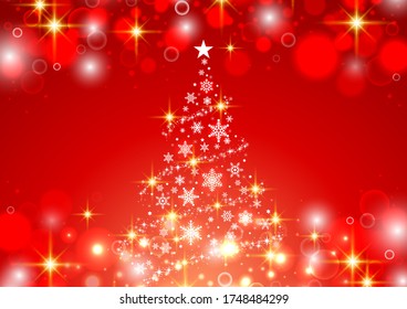 Christmas tree glitter beautiful background