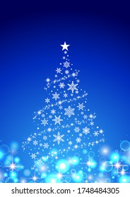 Christmas tree glitter beautiful background