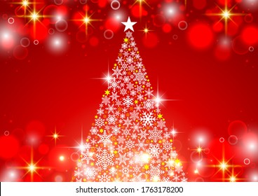 El brillo del árbol de Navidad hermoso fondo