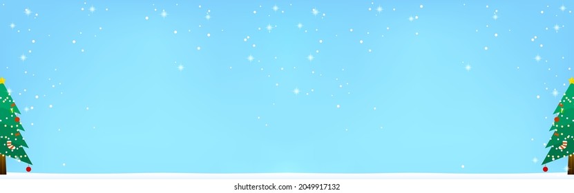 Weihnachtsbaum und glänzender Schneefall-Hintergrund (große Größe)