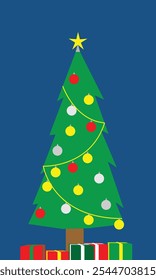 christmas tree for graphic design element