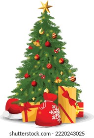 christmas tree graphic design logo 
