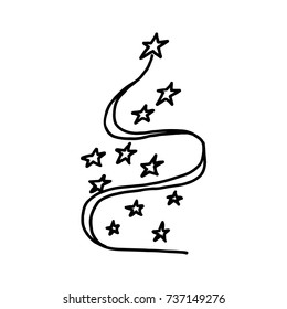 Christmas tree. Graphic icon.
