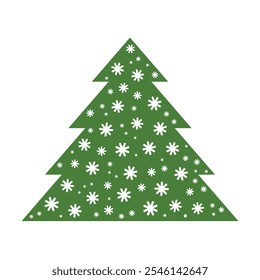 Gráfico de árbol de Navidad. Ilustración vectorial.