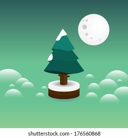 Christmas tree green