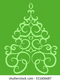 Christmas tree green