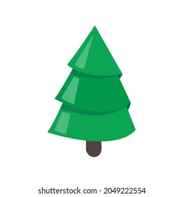 Árbol de Navidad. Pino verde decorado con estrellas para decoraciones navideñas.