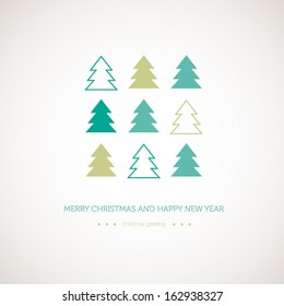 Christmas tree greeting