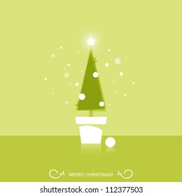 Christmas tree greeting card