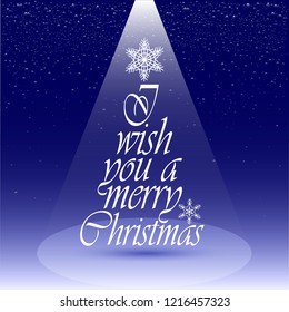 Christmas tree greeting card