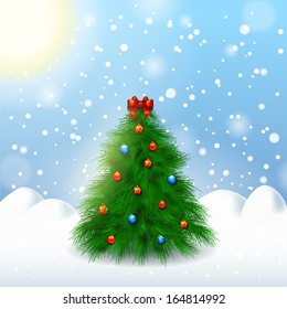 Christmas tree Greeting Card