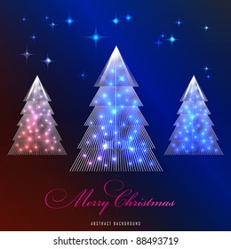 Christmas tree greeting card