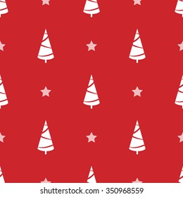 Christmas tree. Christmas greeting card background poster. Vector illustration. Pattern