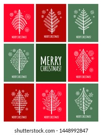 Christmas tree, greeting cards for your design